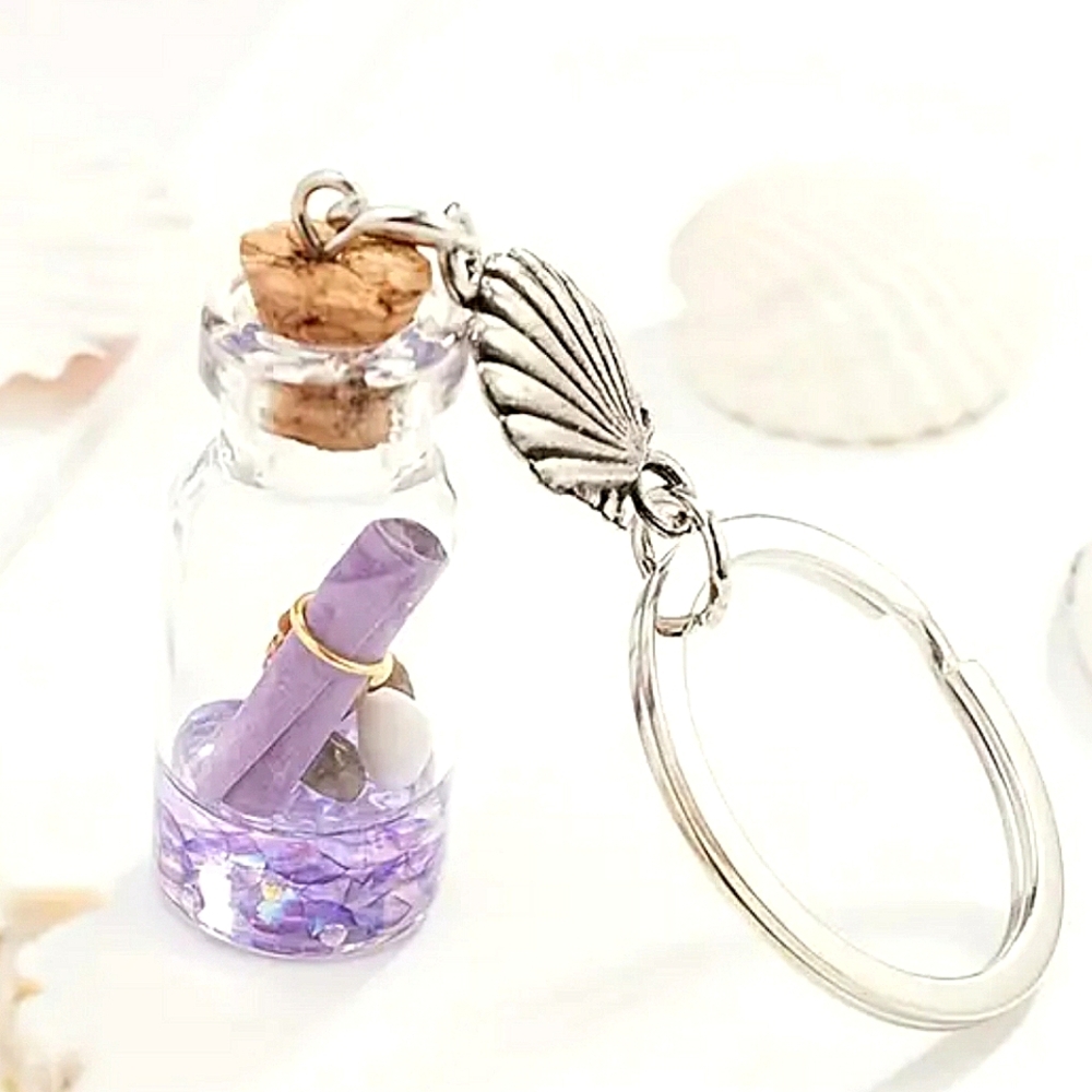 Message-in-a-Bottle Keychain/Purse Charm, NWT